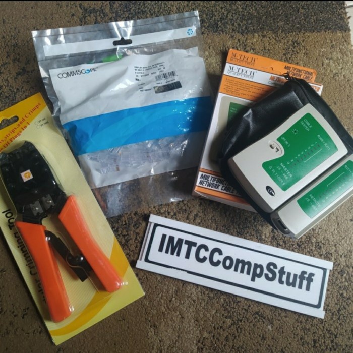 

PAKET JARINGAN UNTUK PELAJAR TANK CRIMPING LAN TESTER DAN RJ45 AMP