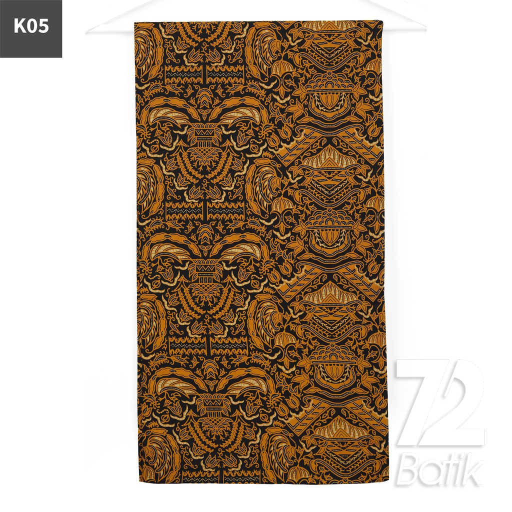 KAIN BATIK PREMIUM Bahan Katun Motif Rumah Sayap Warna Coklat Hitam 723071 Cap 72IL Jarik Jarit Samping Kebat Panjang Batik Katun Modern Premium Bahan Seragam Batik Pernikahan Kantor Keluarga Murah Kamen Jadi Batik Bali Lembaran