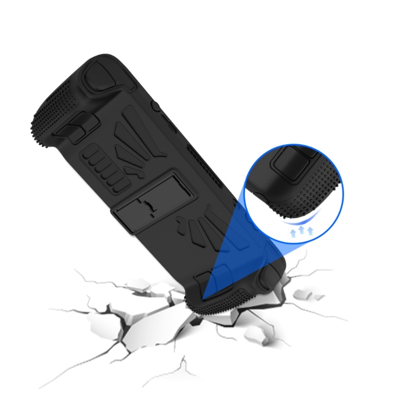 Zzz Untuk Steam Deck Silicone Cover Dengan Holder Penyangga Joystick Caps Gamepad Housing