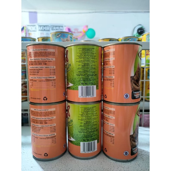 ( 12 Kaleng ) Makanan Kucing Kucinta Kaleng Tuna In Jelly 400G