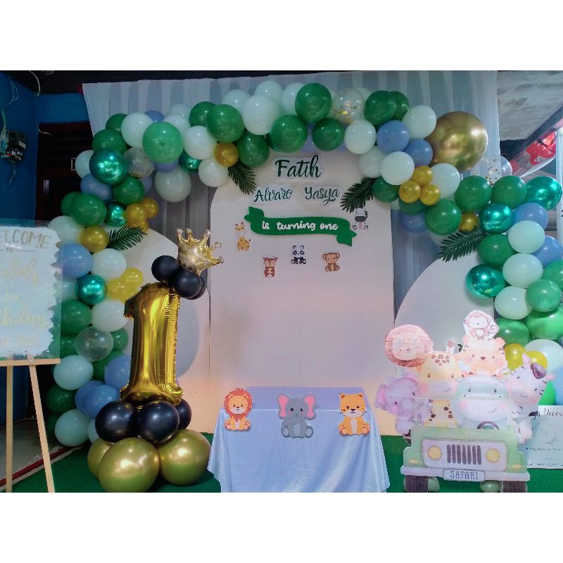 Sewa Backdrop Dekorasi Ulang Tahun Aqiqah Sunatan Versi Balon