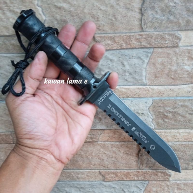 Pisau AITOR JUNGLE KING 11 Survival Kit