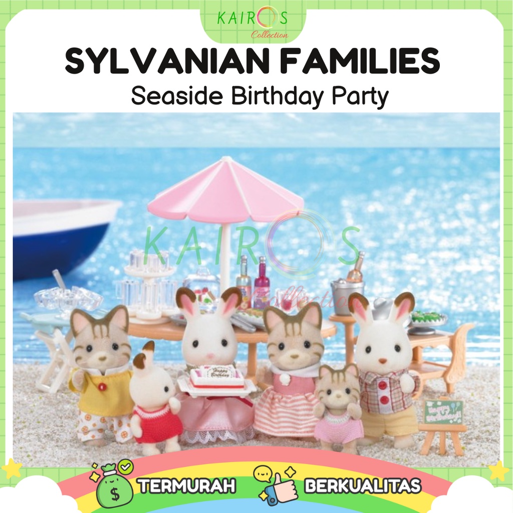 Sylvanian Families Seaside Birthday Party