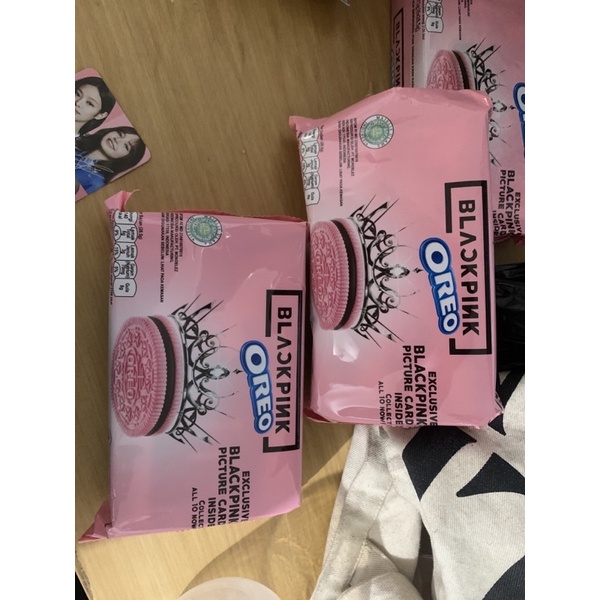 

( SIAP KIRIM )Oreo x Blackpink ,blackpink oreo photocard lisa jennie jiso rose