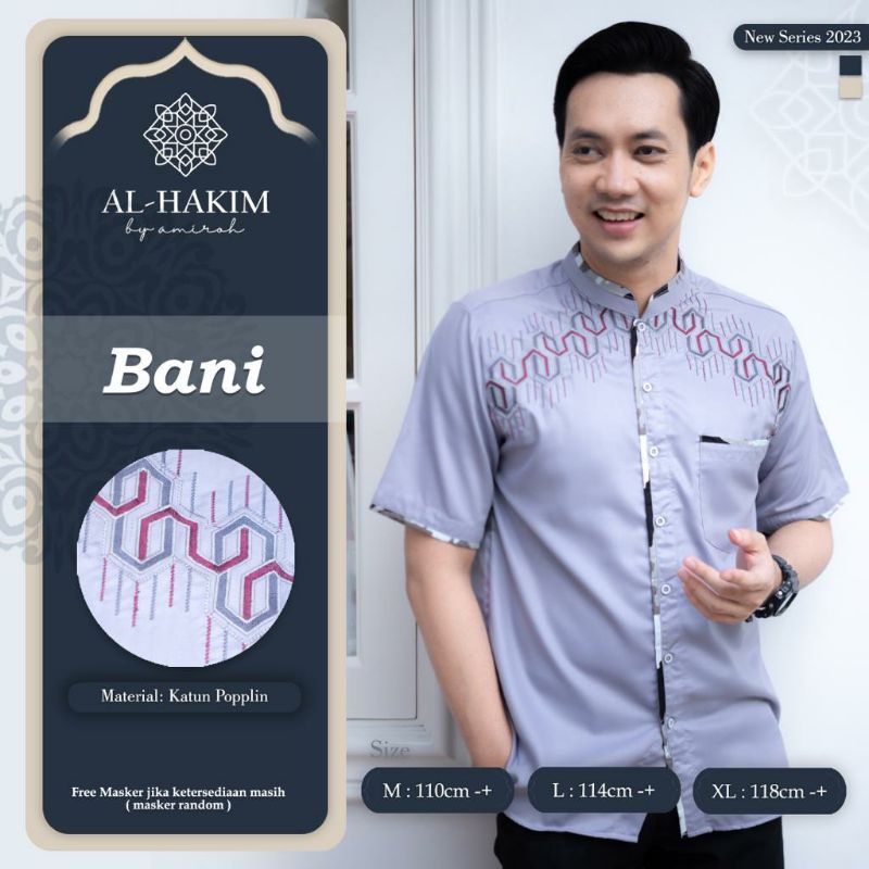 KOKO BANI ORI AL HAKIM BY AMIROH • Baju Koko Lengan Pendek