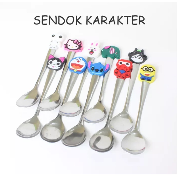 [BISA COD] PROMO Sendok Karakter Kartun Lucu Imut Keren Stainless Murah Meriah Sendok Teh Sendok Makan Sendok Anak Sendok Cemilan Sendok Dessert Unik Sendok Sovenir