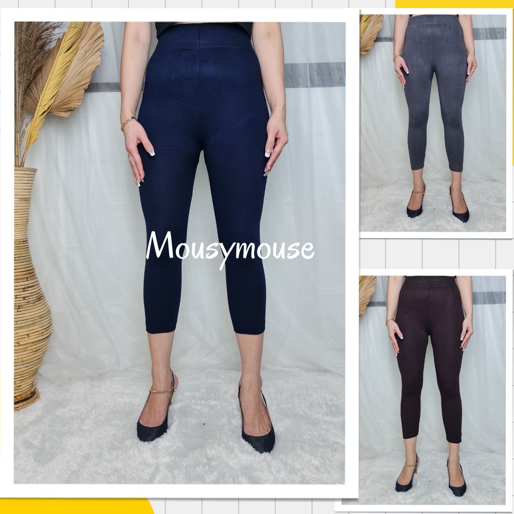 Mousymouse • {7 WARNA} Legging 7per8 Polos Pendek Import | Legging 7/8 Polos | Legging 7/8 Jumbo | F