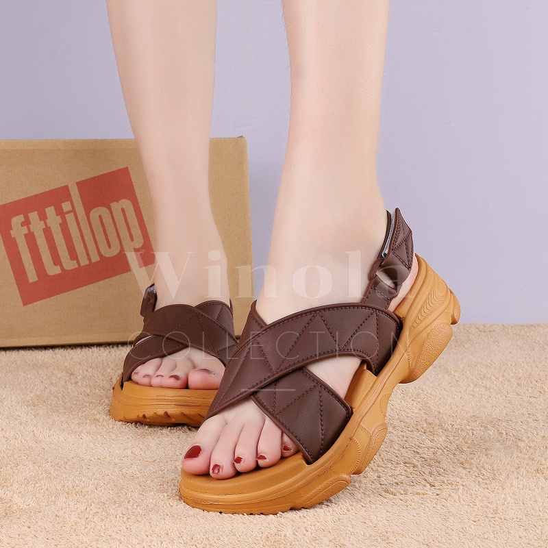 Sandal Gunung Anak Perempuan Tali Silang Empuk Ringan Size 30-35 Winola Collection WNL 2205-B1