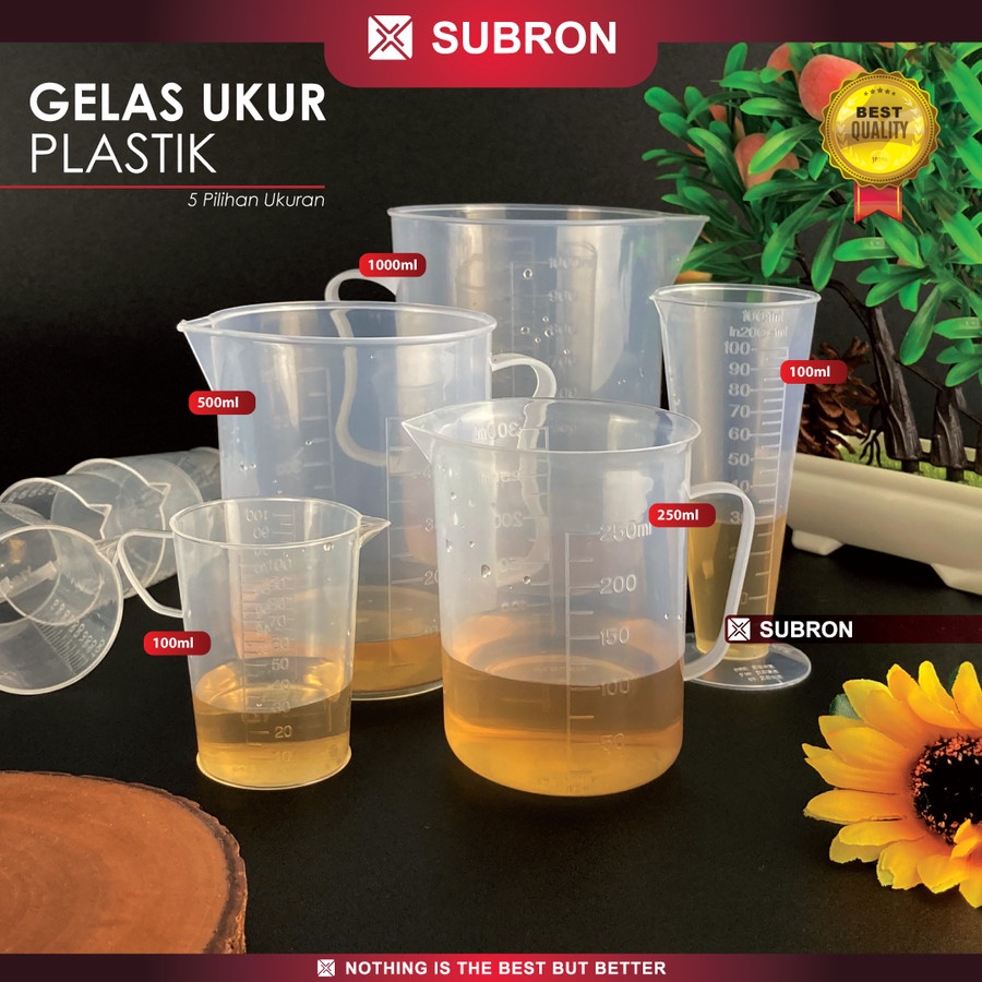 Gelas Ukur Plastik Gelas Takar Food Grad - SUBRON