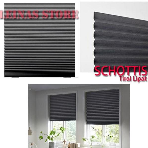 TERLARIS Tirai Lipat Minimalis Langsung Tempel / Vertical Blind Abu abu Tua /GORDEN JENDELA/GORDEN P