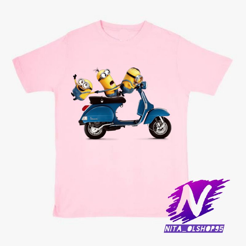 baju anak kaos anak minions vespa