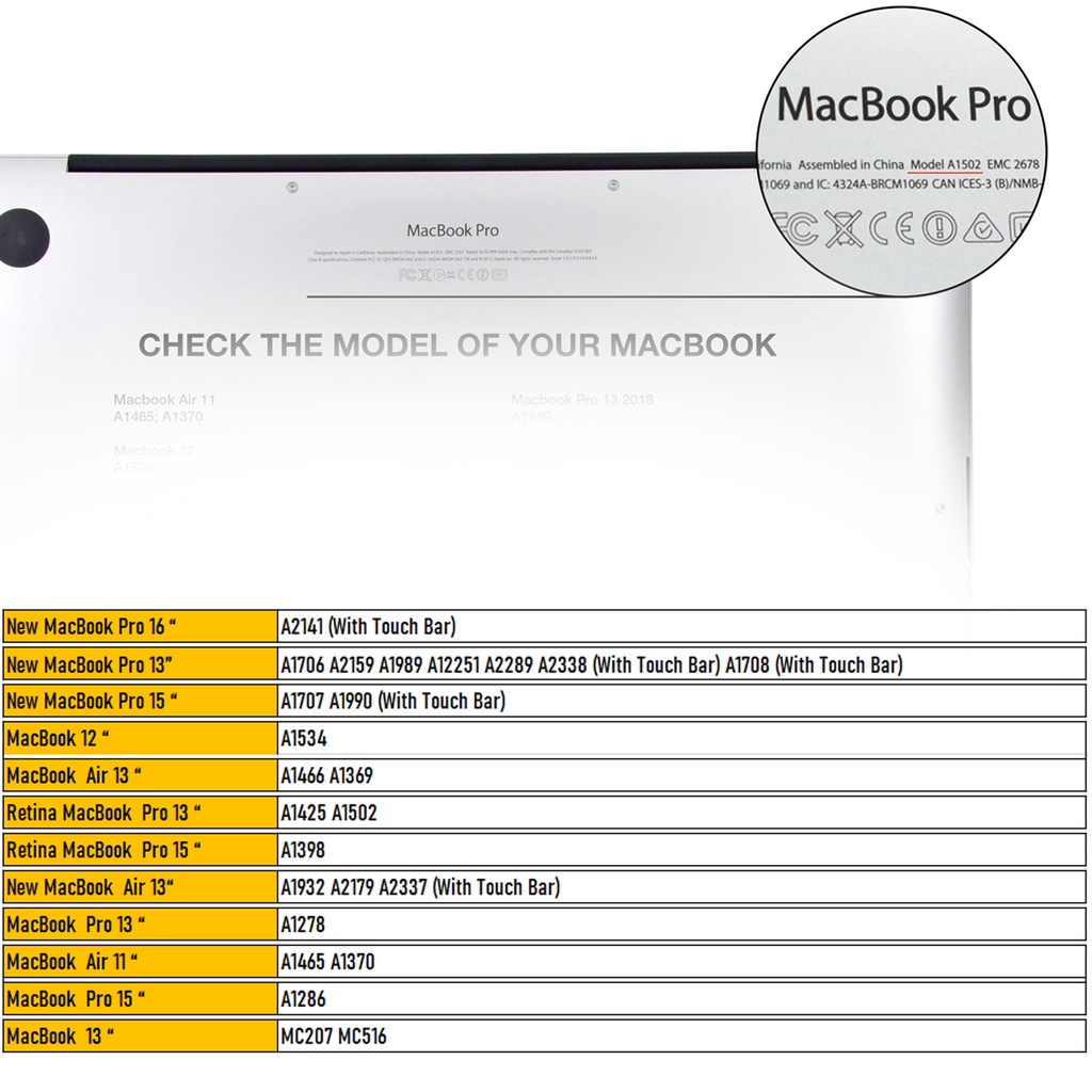 Perlengkapan Aksesoris Macbook Casing Hard Case Clear / Bening / Transparan | Keyboard Protector | Touch Bar Protector