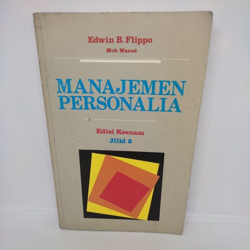 origina manajemen personalia Edwin B Flippo