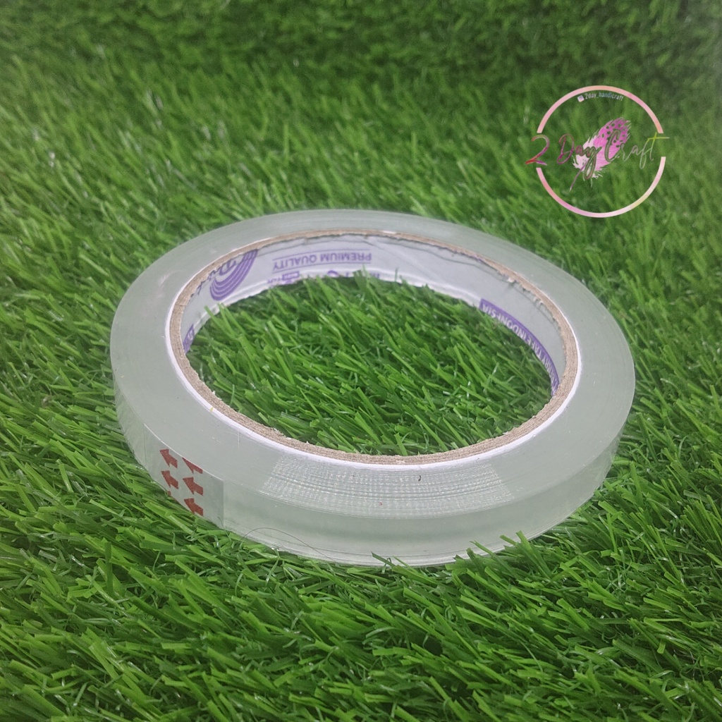 

Isolasi 12mm Bening - Solasi merk Rainbow - Selotip 1/2 inchi