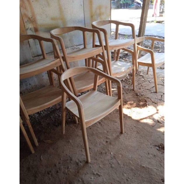 Kursi cafe sely jati | Kursi cafe minimalis jati | Kursi teras jati minimalis