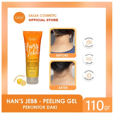 SALSA Hans Jebb Gel Skin Cleaner Indonesia / Perontok Daki Lemon Breeze Green Tea Sweet Tropical Pembersih kulit 110gr / Cleanser Scrub