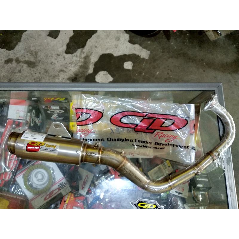 knalpot CLD racing monster race 130cc tune up kompetisi pipa bawah Honda Genio beat 2021 Scoopy 2021