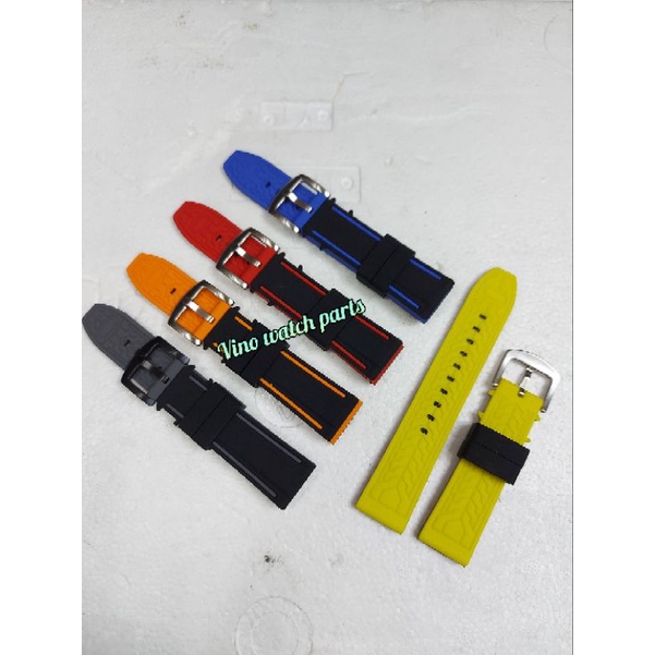 Strap Tali Jam Tangan Silicon Tebal / Tali Jam Tangan Karet Tebal
