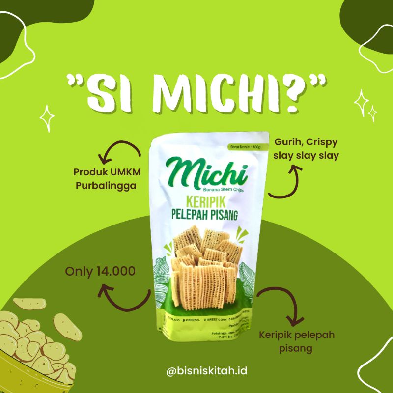 

MICHI | KERIPIK PELEPAH PISANG