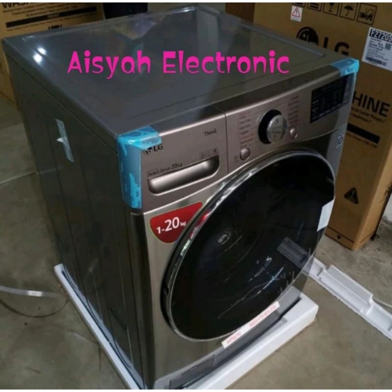 MESIN CUCI F2520SNEG FRONT LOADING LG INVERTER 20KG GARANSI 10 TAHUN