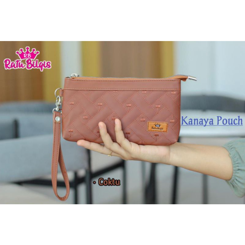 POUCH KANAYA BY RATU BILQIS POUCH KOSMETIK BAHAN CHOCOLY ANTI AOR WATERPROOF