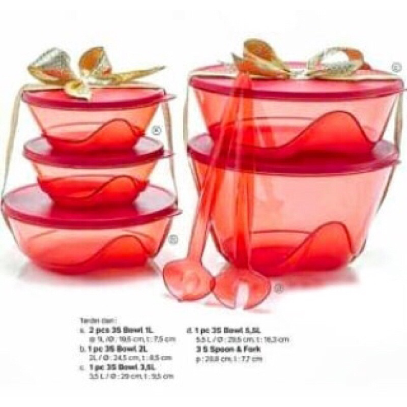 sale Exclusive tupperware 3S bowl (5)