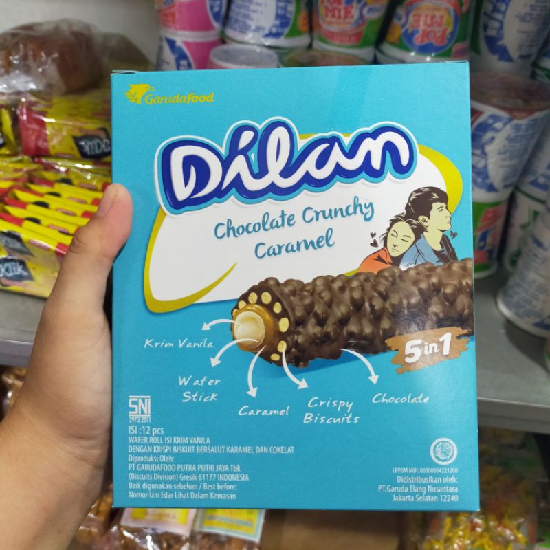 

Dilan chocolaté Crunch caramel box - Isi 12 pcs