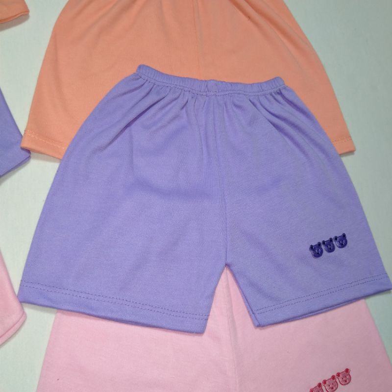 6 Pcs/3 Stel Baju Dan Celana Bayi Baru Lahir Stelan Newborn Lengan Pendek Girl Series talitababy