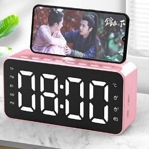 Star Seller SPEAKER JAM Bluetooth Q5 Q9 LED Alarm Clock + Phone Stand Holder Digital Display Smart P