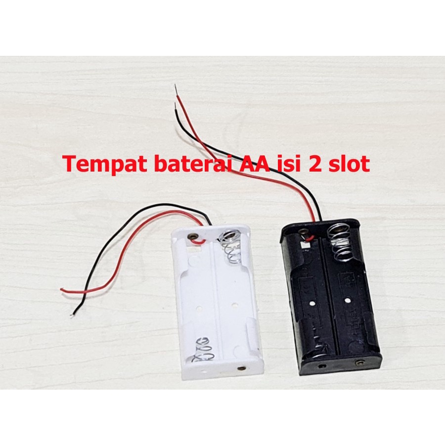 Tempat Baterai 2 x AA - Holder Battery - Kotak Batere Case - box batre