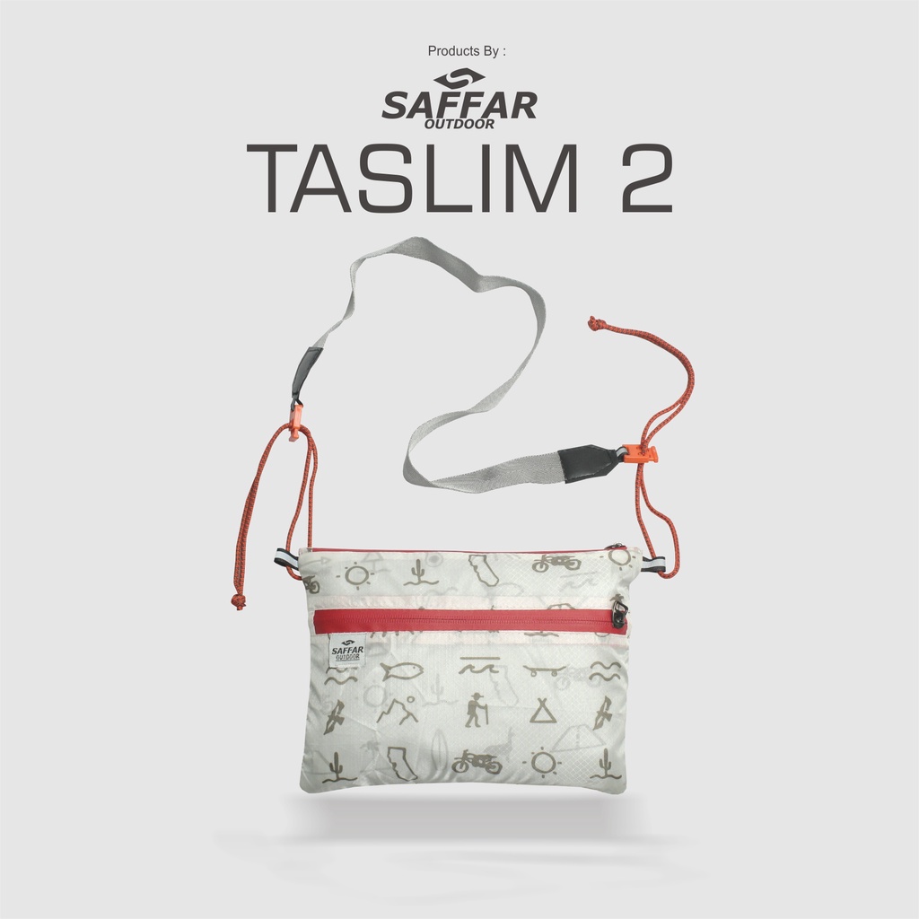 taslim 2 tas selempang ultralight saffaroutdoor - tas slempang pria wanita - tas slempang kece