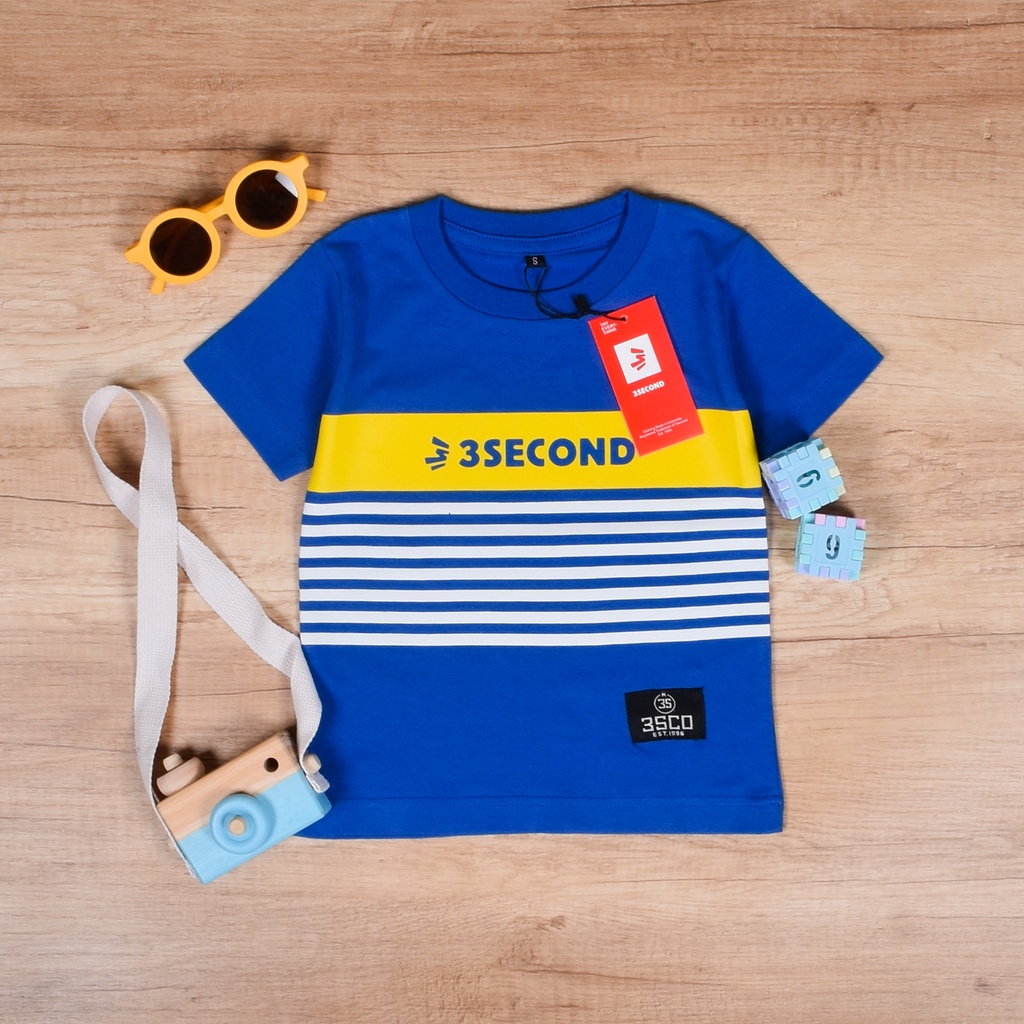 Joy Kids Baju Kaos Atasan Distro Salur  Anak Laki laki Umur 1-12 Tahun Cotton Premium