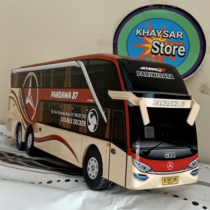 miniatur bus bis /mainan bus bis pandawa 87