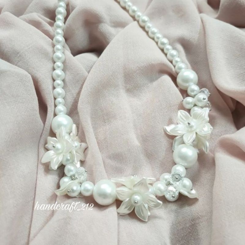 Pearl Necklace Beads / Kalung Manik / Kalung Wisuda / Kalung Kondangan