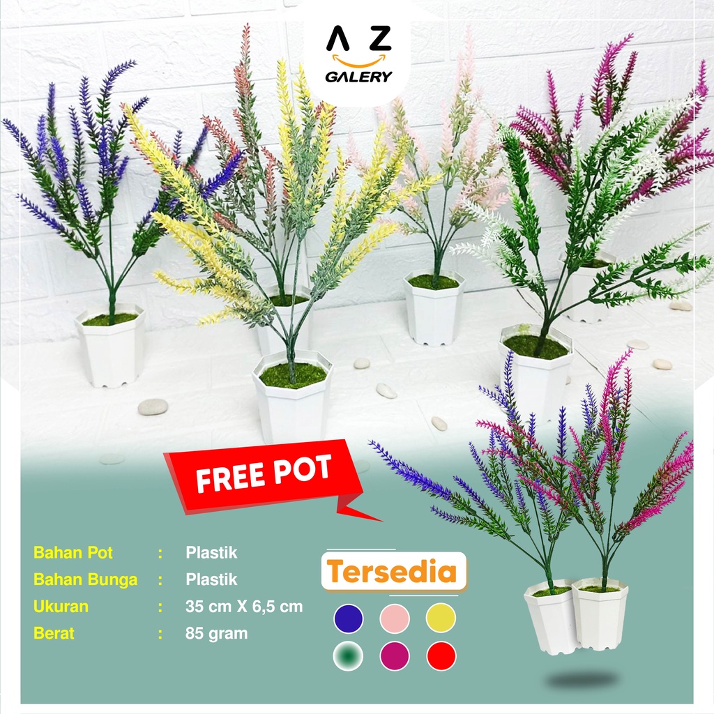 Tanaman Bunga Hias Pot Tanaman Bunga Plastik Ornamen Pajangan Rumah Artificial Decoration Flower Daun Sintetis Azgalery PBP41