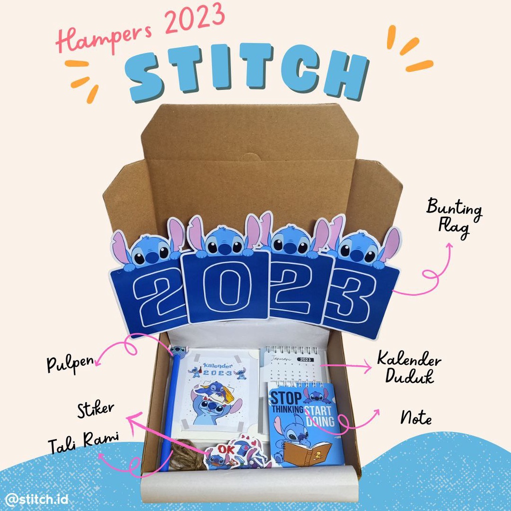 

ZAKADO Hampers New Year Gift Box Stitch Hampers Stich Kado Tahun Baru Sahabat