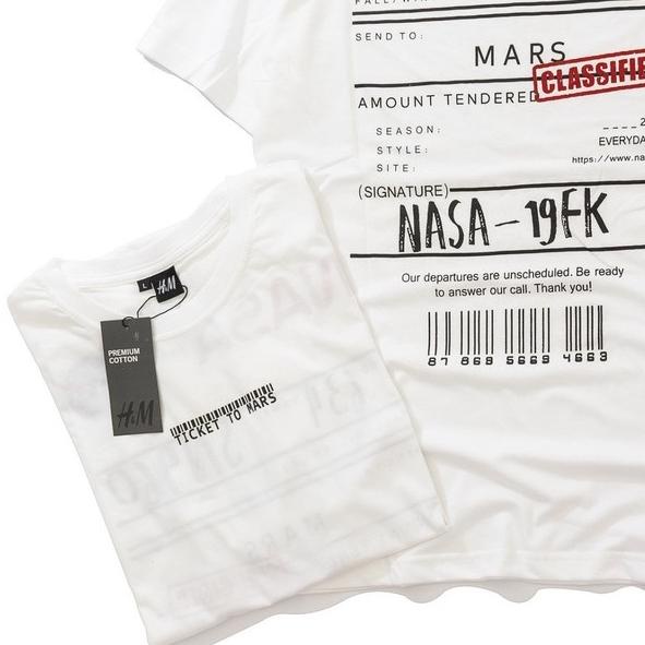 Termurah KAOS NASA H&M ORIGINAL FULL TAG | KAOS OVERSIZE | KAOS PRIA | KAOS DISTRO | BAJU | KAOS | K