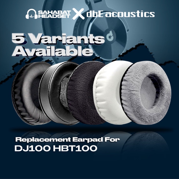 Earpad Ear Cushion Earcup dbE Acoustics DJ100 DJ 100 HBT100 HBT 100