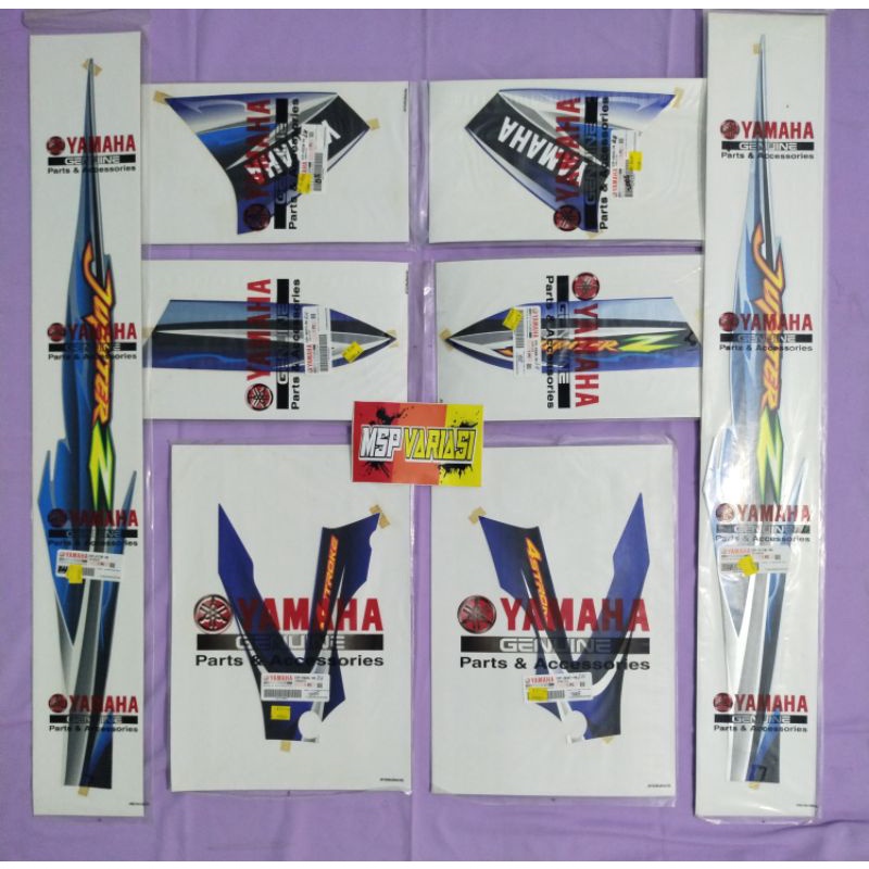 Genuine Part Striping List Stiker Yamaha Jupiter Z 2005 Biru original Ori asli