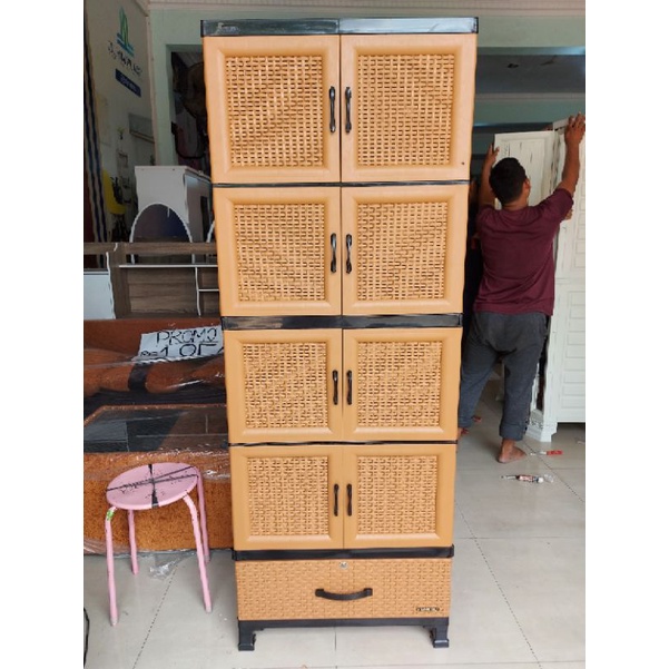 Lemari Plastik Napolly 2 pintu Jumbo TERLARIS