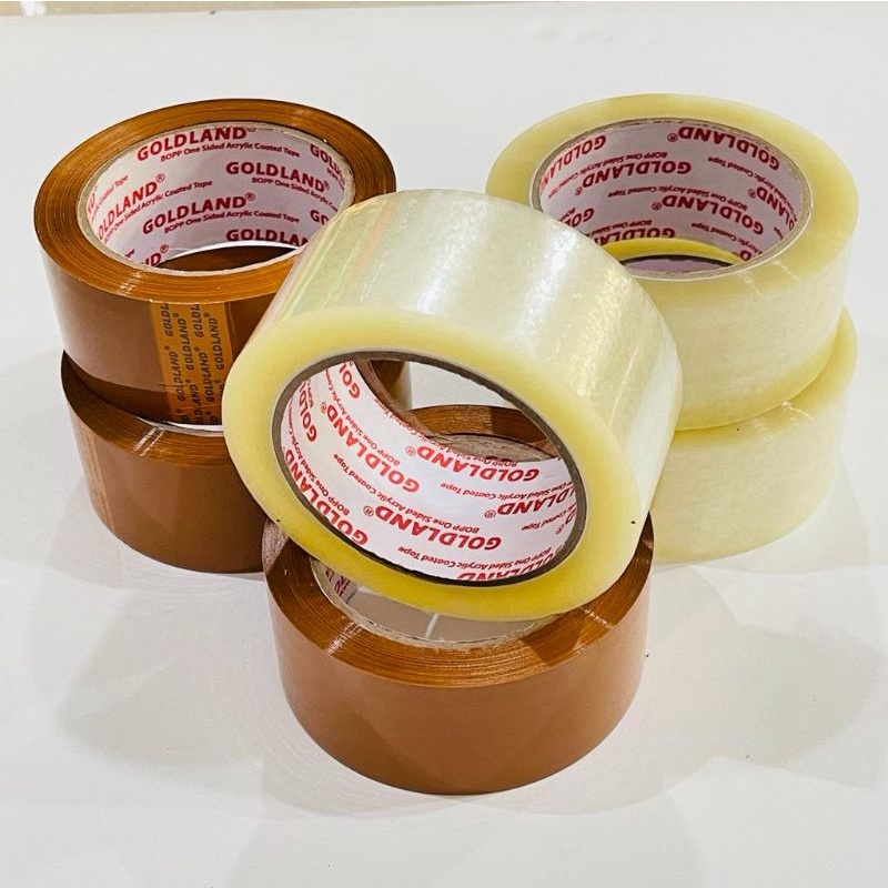 Lakban 45mm x 100 Yard Lakban Bening dan Coklat Super Tape