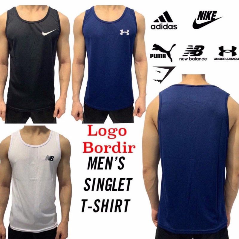 BISA COD BAJU SINGLET COWOK/ BAJU TANK TOP/ BAJU DALAMAN COWO