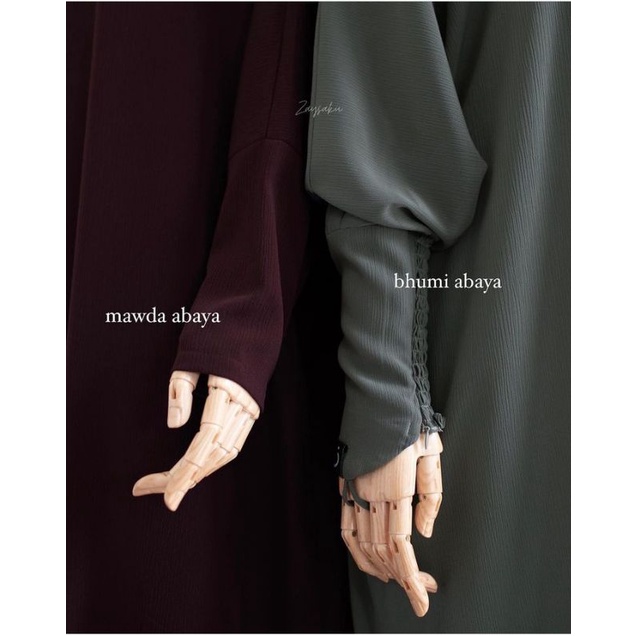 [READY STOCK] Bhumi & Mawda Abaya Zaysaku Black