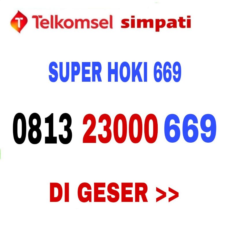 Kartu Perdana Nomor Cantik Simpati Telkomsel Minimalis 4G