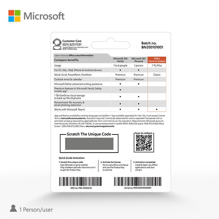 Microsoft Office Home &amp; Student 2021 POSA CA - 79G-05337.EC