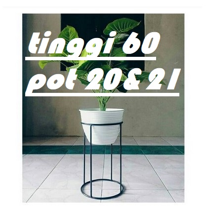 RAK BESI JUMBO/STANDING POT BESI 4 KAKI/UKURAN POT 20&21/RAK BUNGA BESI/RAK BUNGA MURAH/STANDING POT
