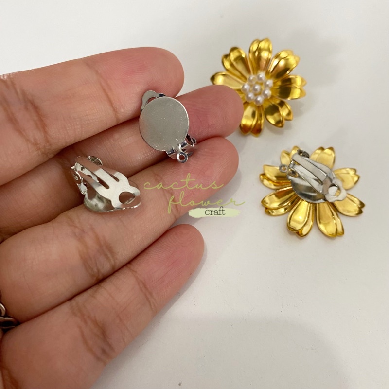 Klep Anting Jepit/Penjepit Anting Hijab