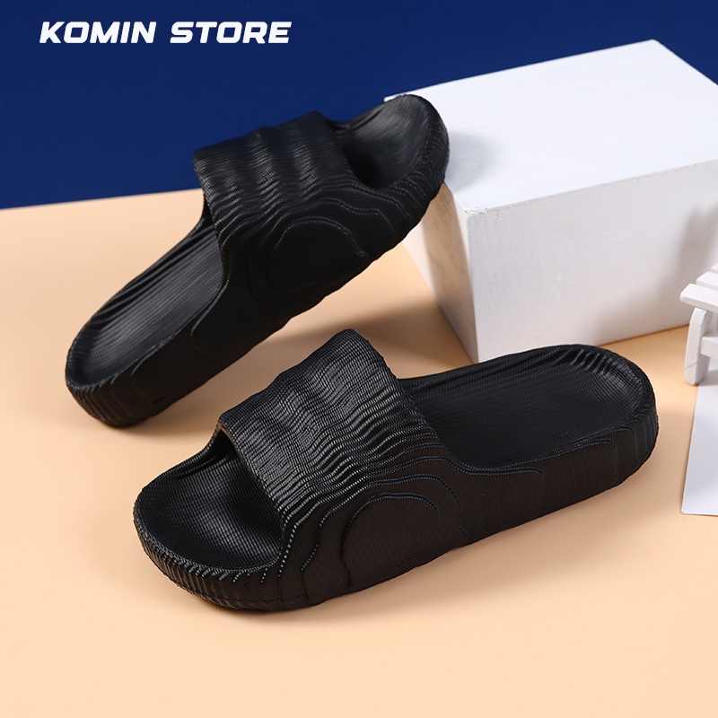 KOMIN Adilette-Sandal Wanita Sendal Rumah Pasangan Sandal Selop Karet EVA Flip Flop Tangga Non-Slip Kamar Mandi Sandal Dan Sandal Musim Panas SIZE 36-44