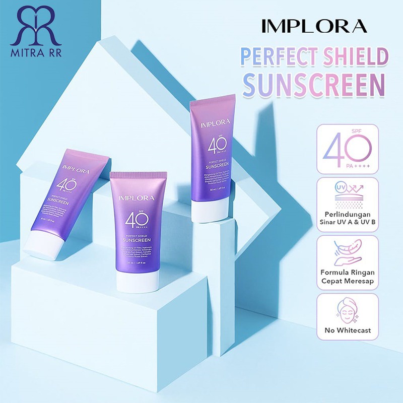 Implora Perfect Shield Sunscreen SPF40 PA++++ | Sunblock Pelindung Sinar Matahari