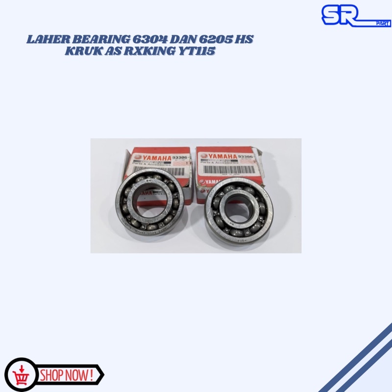 LAHER BEARING 6304 DAN 6205 HS KRUK AS RXKING YT115